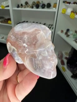 Flower Agate Skull